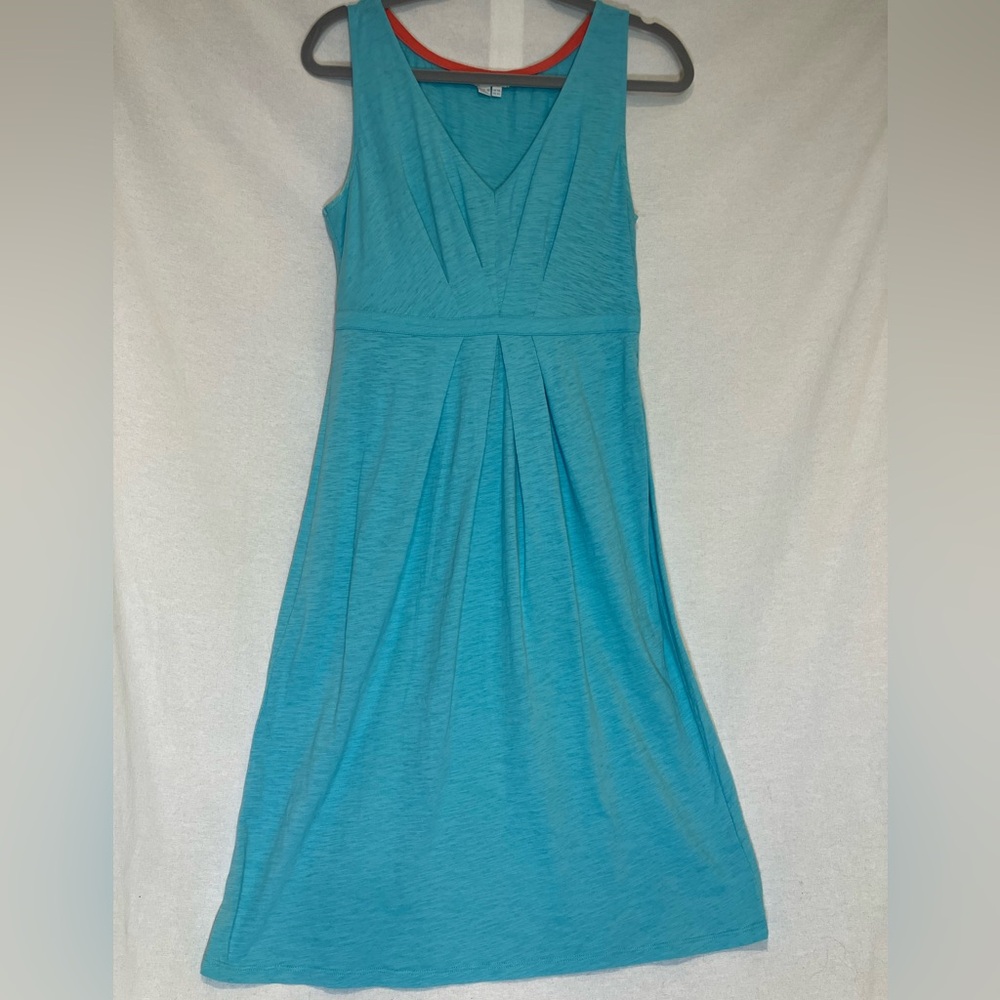 Boden Women's V-neck Midi Empire Waist Dress Size 6 Beach Summer Minimalist